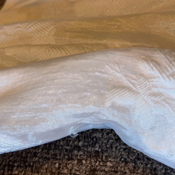 Lulus Bonni Floral Jacquard Halter Women’s Mini Dress -White/ XS - Picture 11 of 15